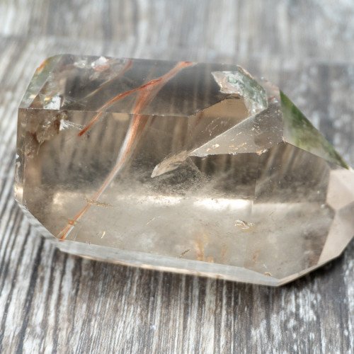 Amphibole Smoky Quartz Tower #1