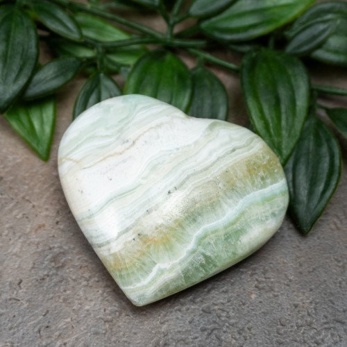 Kiwi Calcite Heart #8