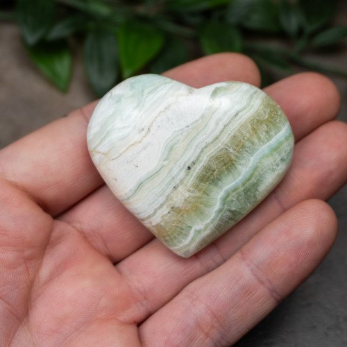 Kiwi Calcite Heart #8