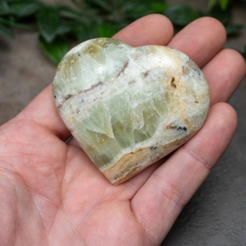 Kiwi Calcite Heart #4