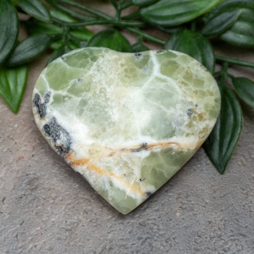 Kiwi Calcite Heart #3
