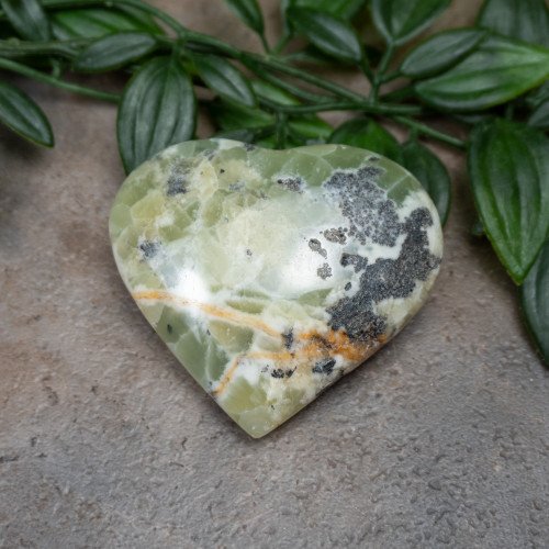 Kiwi Calcite Heart #3