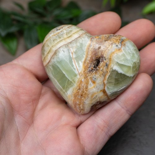 Kiwi Calcite Heart #2