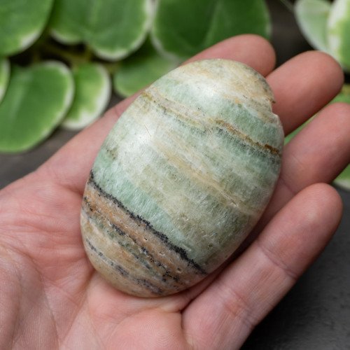 Kiwi Calcite Palmstone #4