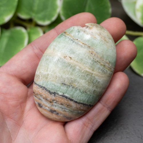 Kiwi Calcite Palmstone #4
