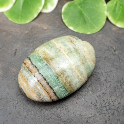 Kiwi Calcite Palmstone #3