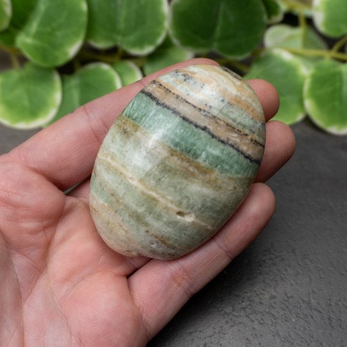 Kiwi Calcite Palmstone #3