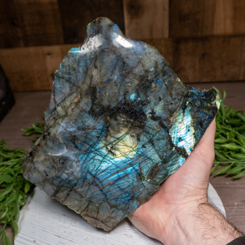 Large Half Polished Labradorite #2