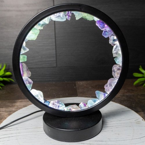 Rainbow Fluorite Portal Lamp