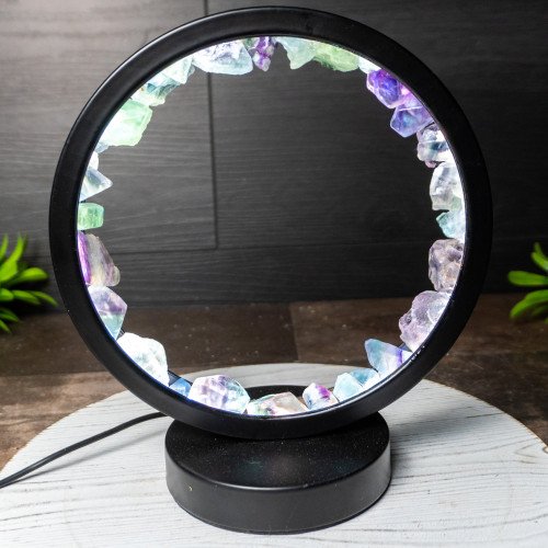 Rainbow Fluorite Portal Lamp