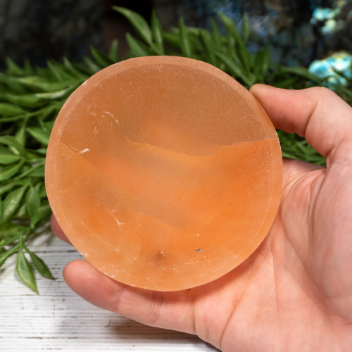 Oragne Selenite Bowl