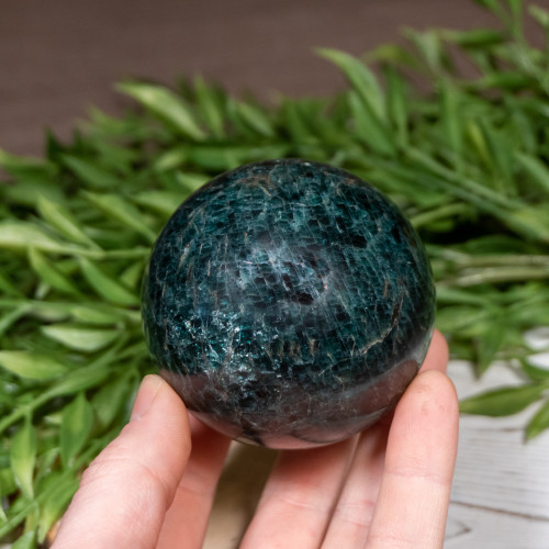 Small Green Apatite Sphere