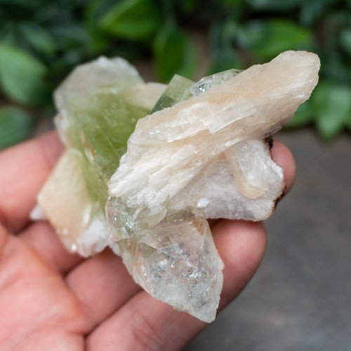 Green Apophyllite with Stilbite and Scolocite #6