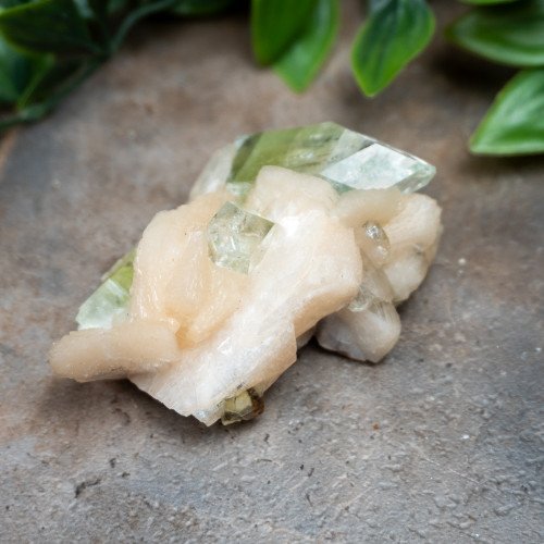 Green Apophyllite with Stilbite and Scolocite #5