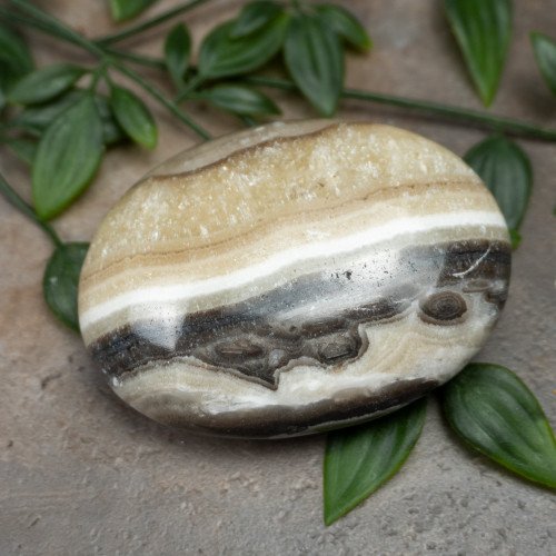 XL Zebra Calcite Palmstone #2