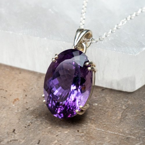 Amethyst Facetted Pendant #1