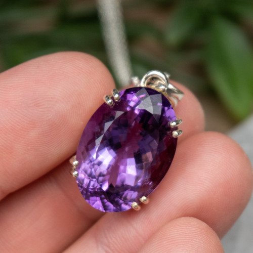 Amethyst Facetted Pendant #1