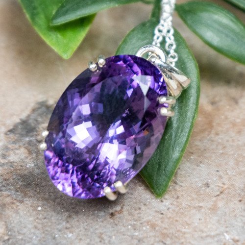 Amethyst Facetted Pendant #1