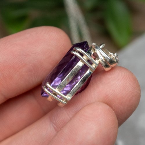 Amethyst Facetted Pendant #1