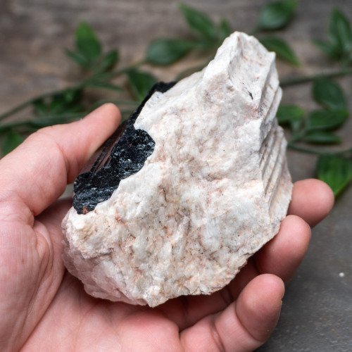 Black Tourmaline on Feldspar #1