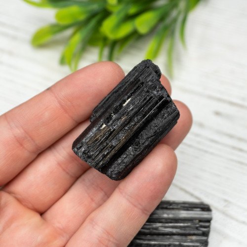 Black Tourmaline Raw Pocket Logs Random