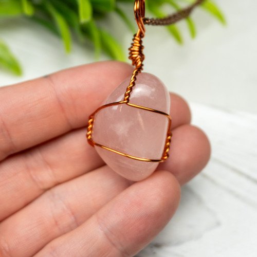 Rose Quartz Wire Wrap #3