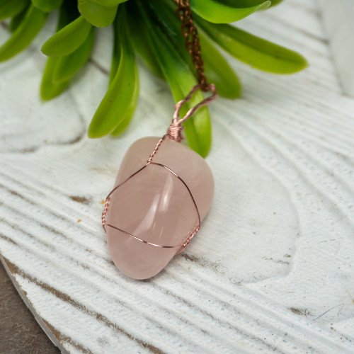 Rose Quartz Wire Wrap #2