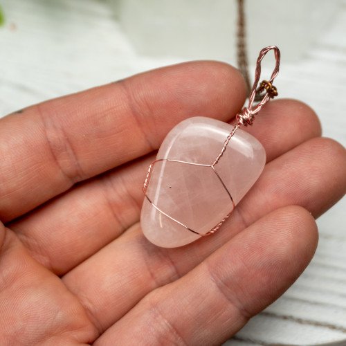 Rose Quartz Wire Wrap #2