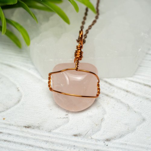 Rose Quartz Wire Wrap #1