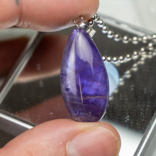 Amethyst Tear Drop Necklace Random