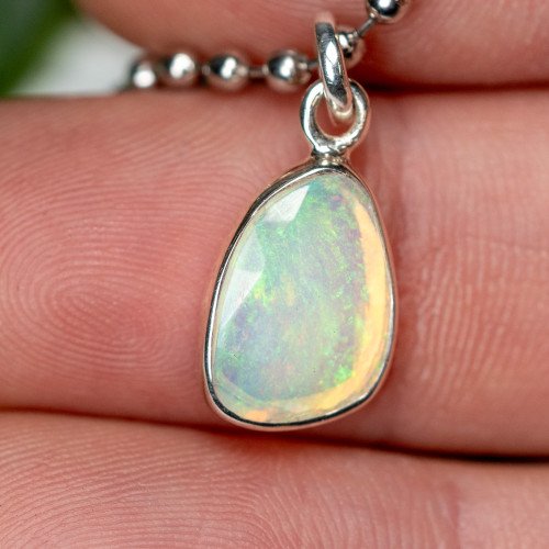 Ethiopian Opal Faceted Pendant #1