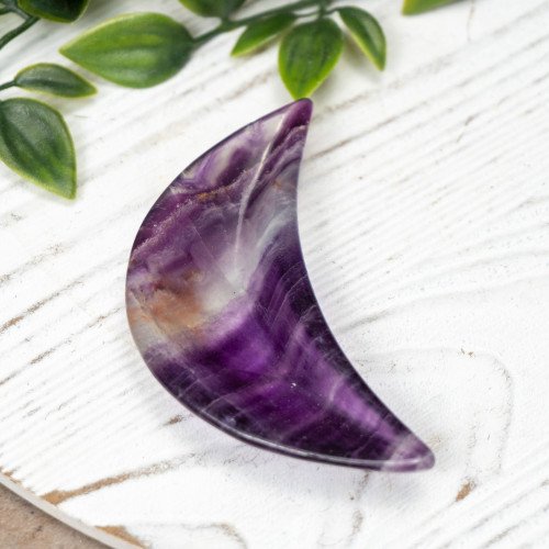 Rainbow Florite Crescent Moon Bowl #2