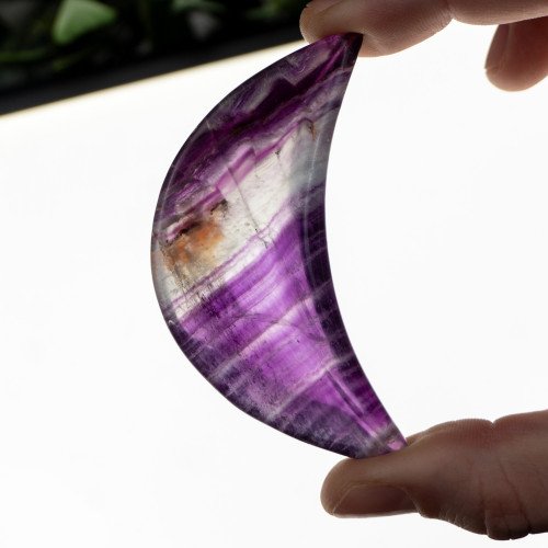 Rainbow Florite Crescent Moon Bowl #2