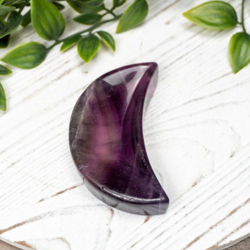 Rainbow Florite Crescent Moon Bowl #1