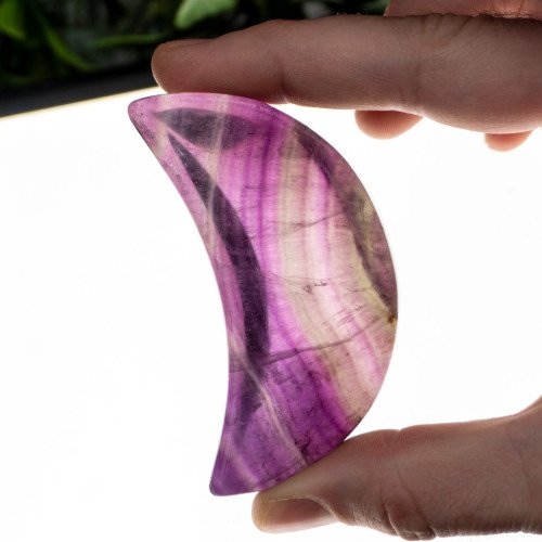 Rainbow Florite Crescent Moon Bowl #1