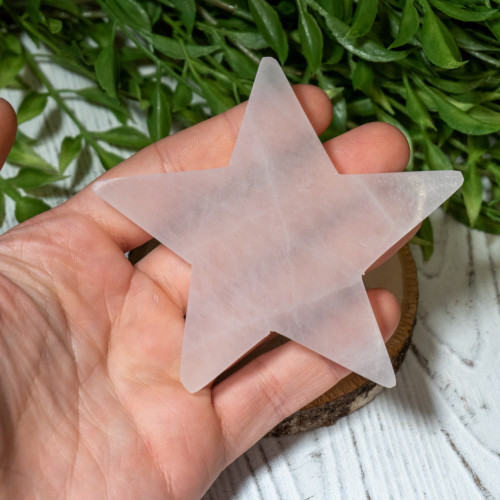 Selenite Star Plate