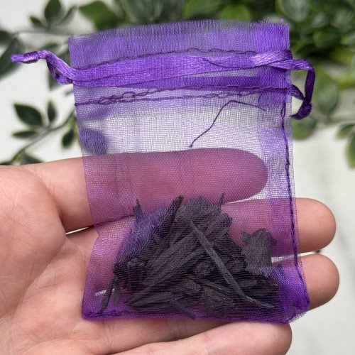 Black Kyanite Chip Satchel