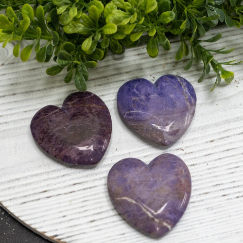 Purple Jade Heart