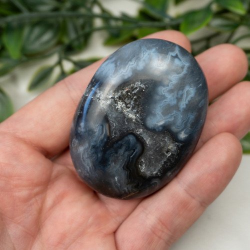 Blue Pacific Agate Palmstone #10