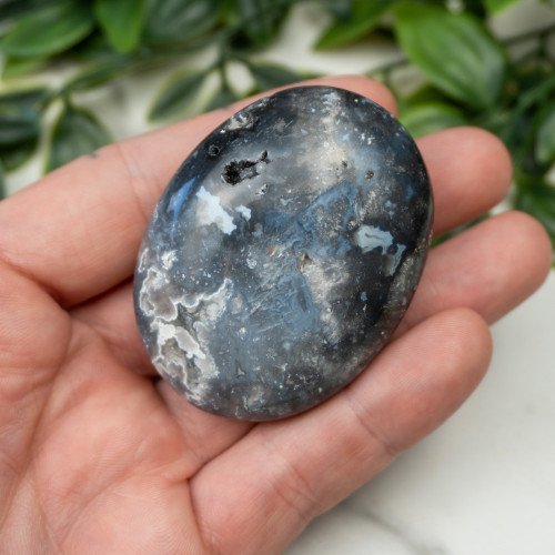 Blue Pacific Agate Palmstone #9