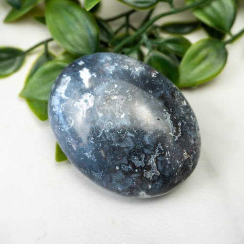 Blue Pacific Agate Palmstone #8