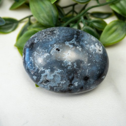 Blue Pacific Agate Palmstone #8