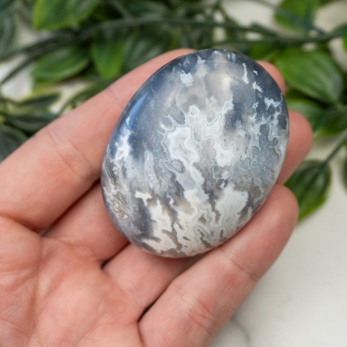 Blue Pacific Agate Palmstone #7