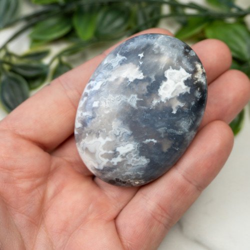 Blue Pacific Agate Palmstone #7