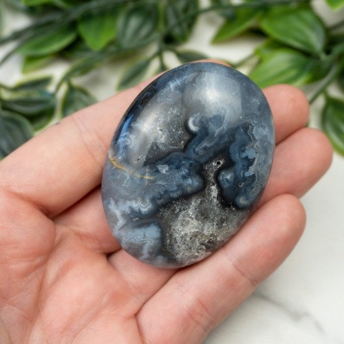 Blue Pacific Agate Palmstone #6