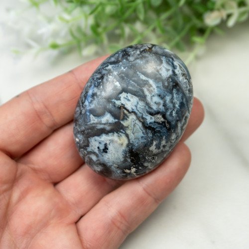 Blue Pacific Agate Palmstone #5