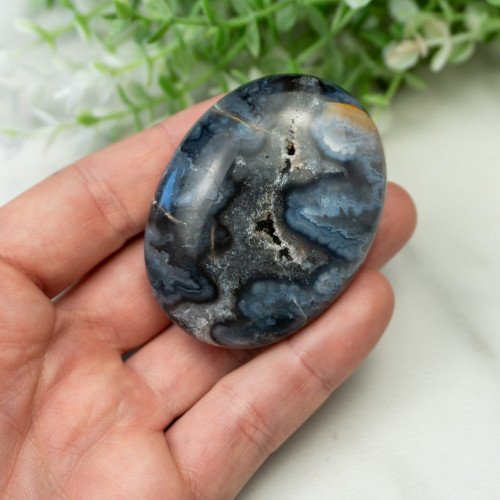 Blue Pacific Agate Palmstone #2