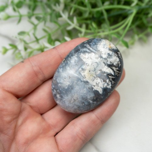 Blue Pacific Agate Palmstone #17