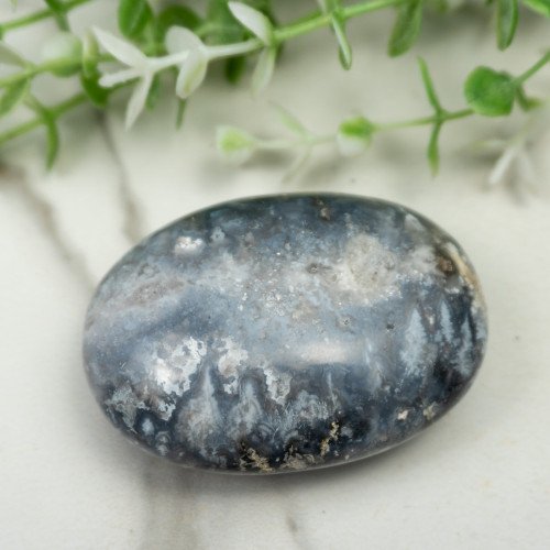 Blue Pacific Agate Palmstone #17