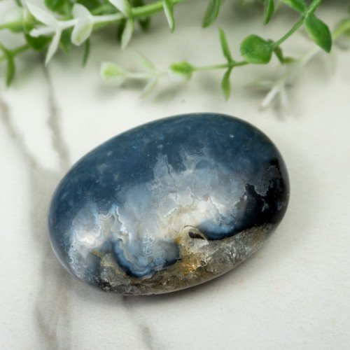 Blue Pacific Agate Palmstone #16